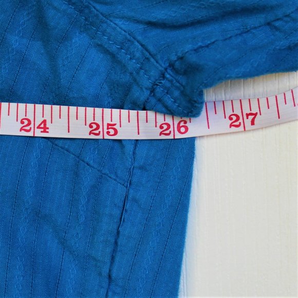 White stag blue long sleeve button up - Picture 5 of 7